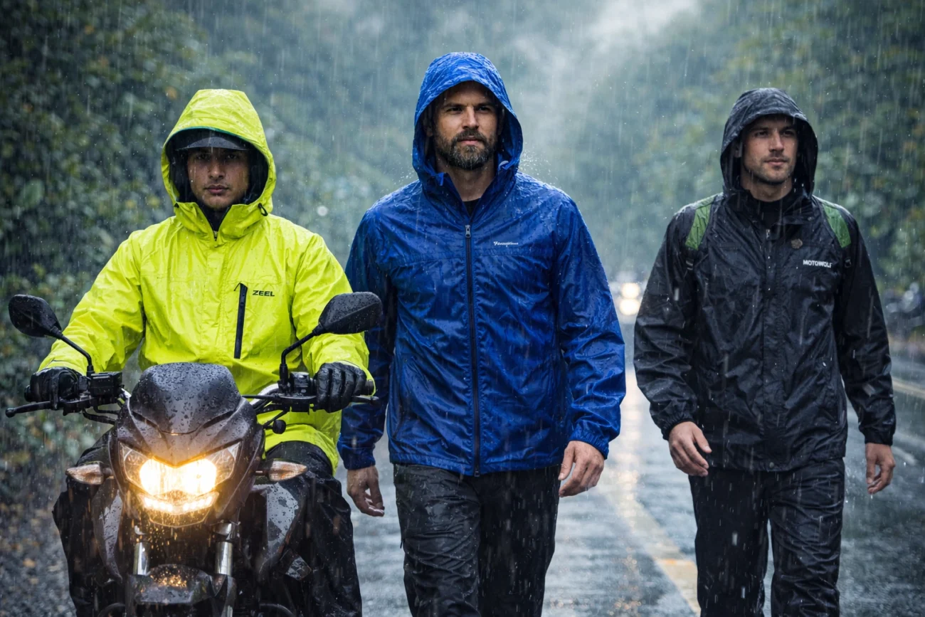 10 Best Men’s Raincoat Options for Heavy Indian Monsoons